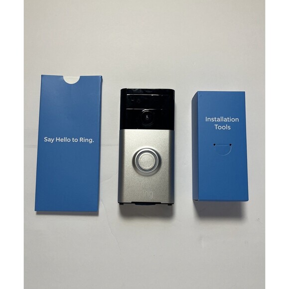 Ring Video Doorbell 720p HD Satin Nickel Smart Home Security - Picture 3 of 4